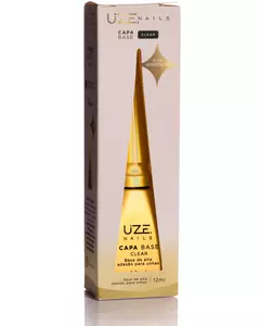 Capa Base Clear 12ml Uze Nails - Passo 03 - Dhy Unhas