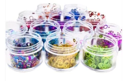 Caixa Com 12 Potes Grandes de Glitter - comprar online