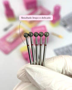 Imagem do Kit 5 Brocas Esféricas Diamantada ( Remoção De Cutícula ) - Zaryá