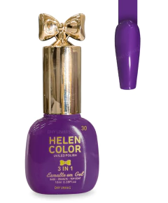 Esmalte em Gel Helen Color 3 em 1 Lacinho UV/LED