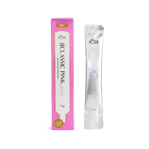 Sachê De Gel Vòlia Pink Glitter - comprar online