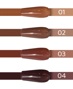 Esmaltes Em Gel Real Love Coleção Marrom na internet