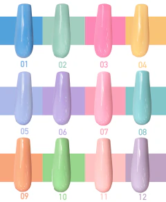 Imagem do Coleção Sorvetinho Esmalte Em Gel 3 em 1 - Tons Pastel