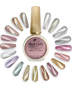 Esmalte Em Gel Refletivo Glitter Olho De Gato 10ml Real Love - comprar online