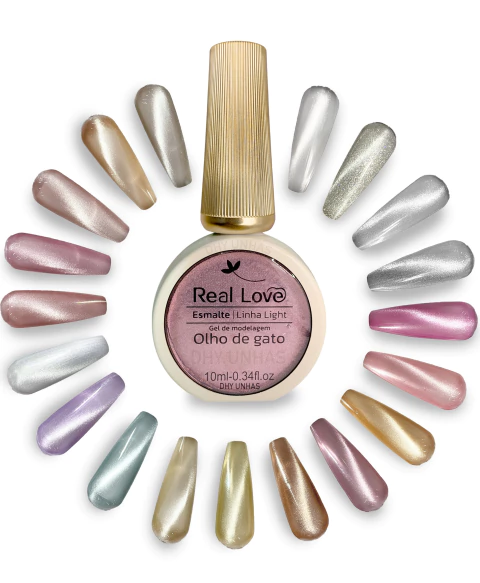 Esmalte Em Gel Refletivo Glitter Olho De Gato 10ml Real Love - comprar online