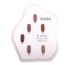 Imagem do Kit 6 Esmaltes em Gel Nude - Kaisa