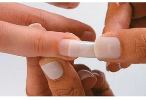 Kit 500 Tips Refil Reta Meia Lua Unha Postiça Natural Square