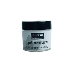 Pó acrílico transparente