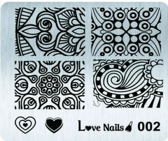 Cod 02 - Placa Love Nails