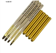 Pincel Dourado Para Gel Com Tampa na internet