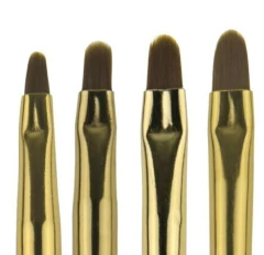 Pincel Dourado Para Gel Com Tampa - Dhy Unhas