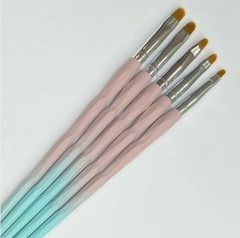 Kit 5 Pincéis Cabo Cristal - comprar online
