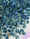 Pacote com aprox. 50 Oval Glitter Boreal