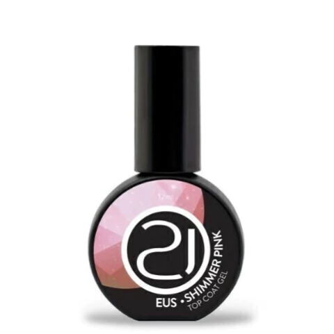 EUS Shimmer Pink Top Coat - Nails 21