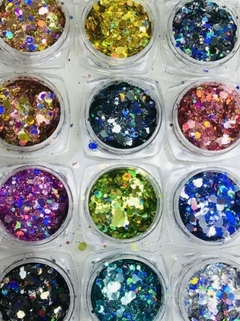 Kit Glitters Flocados pote pequeno na internet