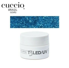 Gel T3 Led Uv Com Glitter Sparkle Smurf Glitter Cuccio 7g