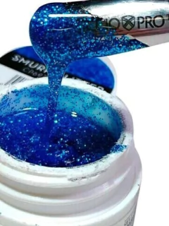 Gel T3 Led Uv Com Glitter Sparkle Smurf Glitter Cuccio 7g - comprar online
