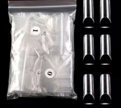 Pacote com 500 moldes de silicone curvatura C