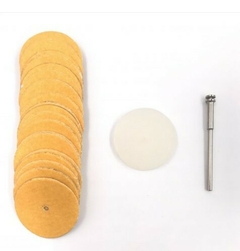 Kit Broca Mandril + 100 Lixas Médias + Apoio