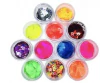 Caixa Com 12 Potes Grandes de Glitter