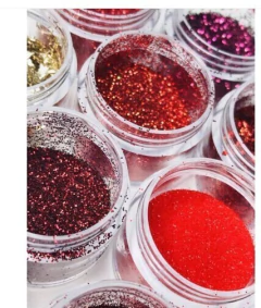 Caixa Com 12 Potes Grandes de Glitter - comprar online