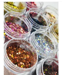 Caixa Com 12 Potes Grandes de Glitter - comprar online