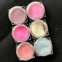 Colorido Glitter Fino Efeito Sugar