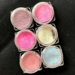 Kit Colorido Glitter Fino Efeito Sugar