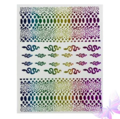 Adesivo serpente metálico/holográfico na internet