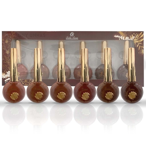 Caixa 6 Tons Dhy Marrom Glow Bella Rosa - comprar online
