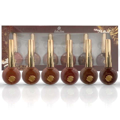Caixa 6 Tons Dhy Marrom Glow Bella Rosa - comprar online