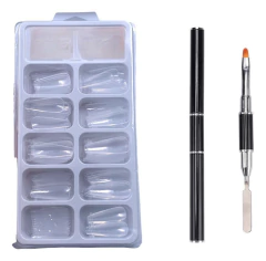 Kit Pincel Com Espátula + Molde F1 - Dhy Unhas