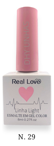 Esmalte Gel Professional Real Love Linha Light Coração 8ml - Dhy Unhas