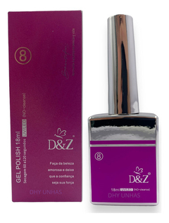Esmalte Em Gel D&z 18ml Linha Premium Uv/led Fúcsia Cor 08