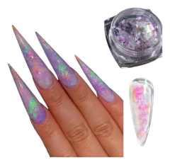 1 Kit Glitter Flake Com 6 Cores Encapsulado Para Unhas na internet