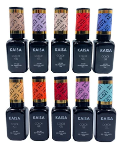 Coleção 12 Esmaltes Em Gel Kaisa Led/uv Color Polish Luxo - comprar online
