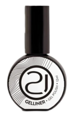 Gelliner Gel Polish Nail Art Preto Branco 12ml - Nails 21