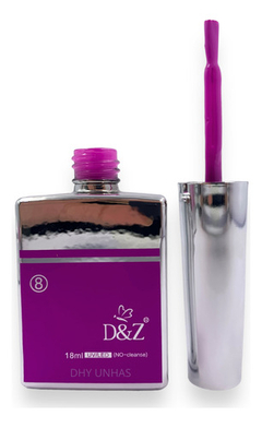 Esmalte Em Gel D&z 18ml Linha Premium Uv/led Fúcsia Cor 08 - Dhy Unhas