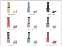 Esmalte Para Carimbo La Femme Decoração De Unhas Cores Div Cor Amarelo Giz - comprar online