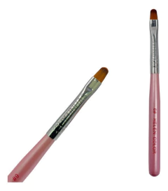 Pincel Língua De Gato Unhas Gel Fibra Helen Color N°06