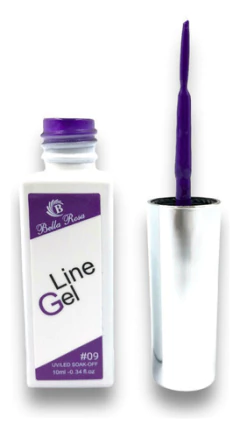 Kit Com 12 Esmalte Line Gel Bella Rosa Ponta Fina - Dhy Unhas