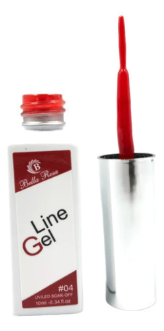 Kit Com 12 Esmalte Line Gel Bella Rosa Ponta Fina - loja online