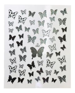 4 Cartelas Adesivos Borboleta Realista Autocolantes 3d Unhas na internet