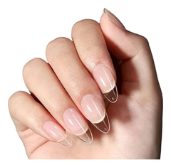 Caixa De Unhas Postiça Tips + Cola Real Love 120un Almond - comprar online