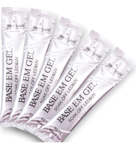 Kit 5 Refil Base Em Gel Linha Light 10ml - Real Love