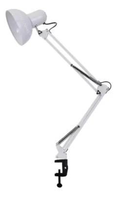 Imagem do Luminária Lamp Pixar Articulada Abajur De Mesa Branca