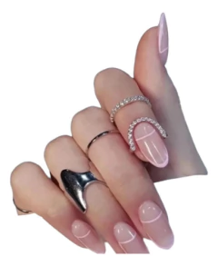 Anel Com Strass Para Unha Foto Nail Art Luxo Decorativo - comprar online