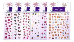 6 Cartelas Adesivos Autocolantes Modelo Diversos Para Unhas na internet