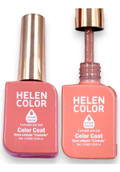 Esmalte Gel Helen Color Conexão 12ml Nude Brilhoso E Cremoso