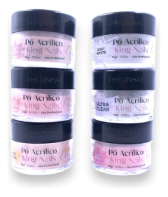 Pó Acrílico Coleção Pro Line Cores Variadas 15gr- King Nails na internet